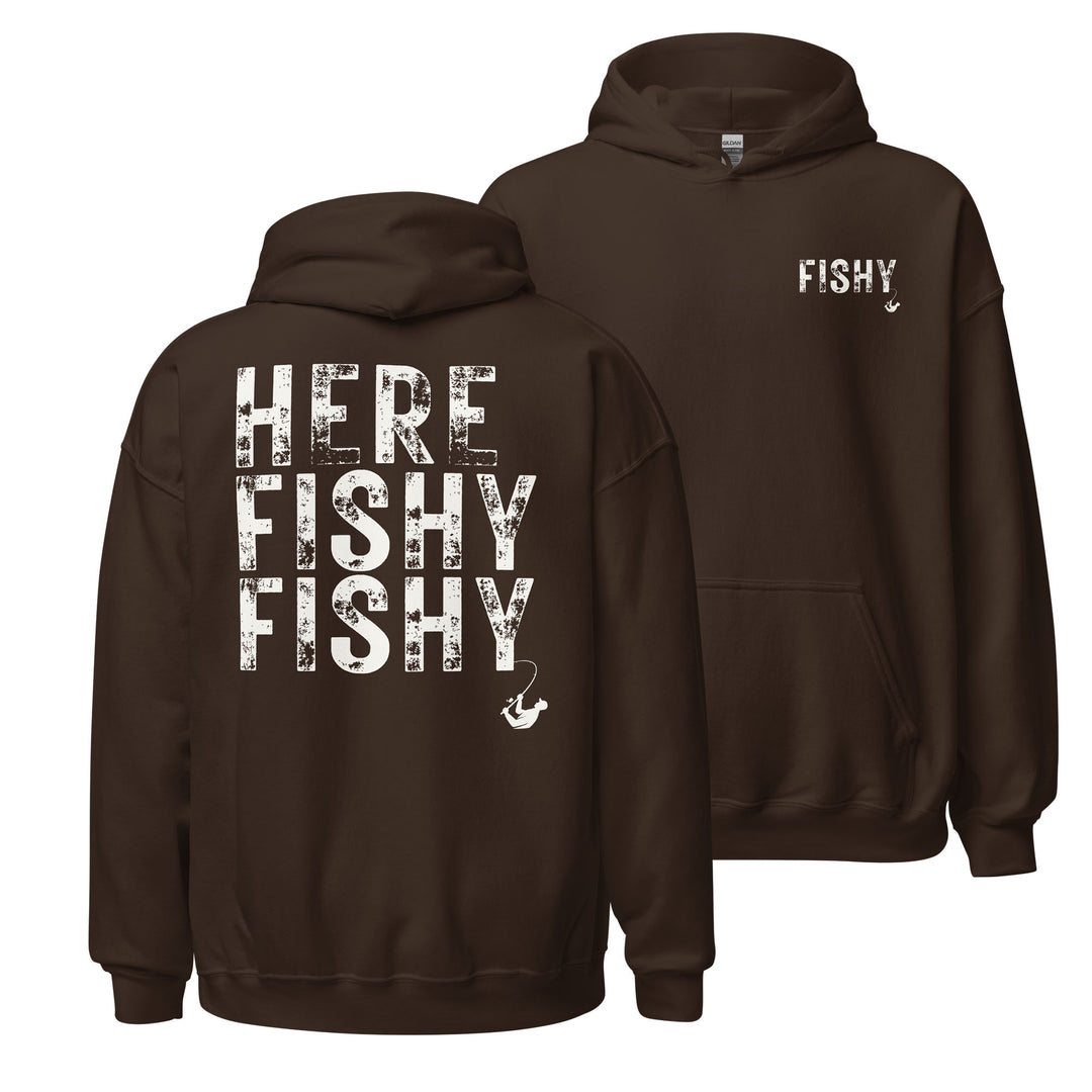 HERE FISHY FISHY - Unisex Midweight Hoodie
