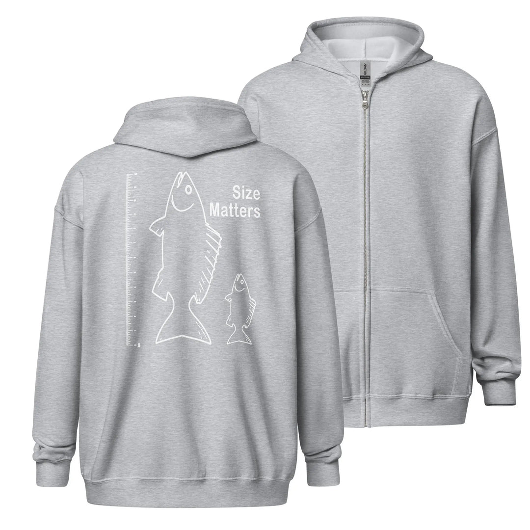Size Matters Sof Fleece zip hoodie
