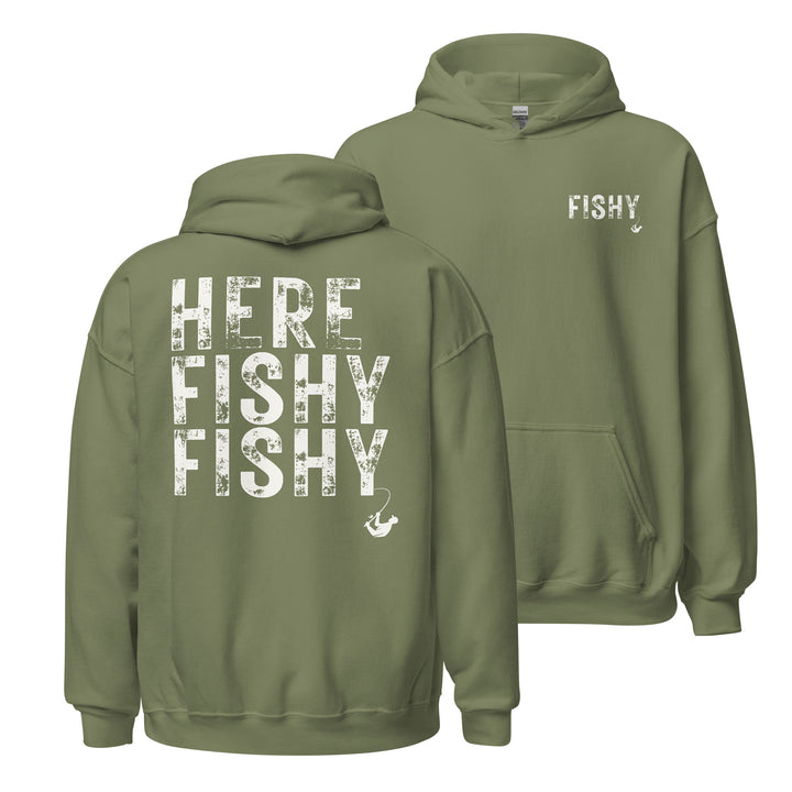 HERE FISHY FISHY - Unisex Midweight Hoodie