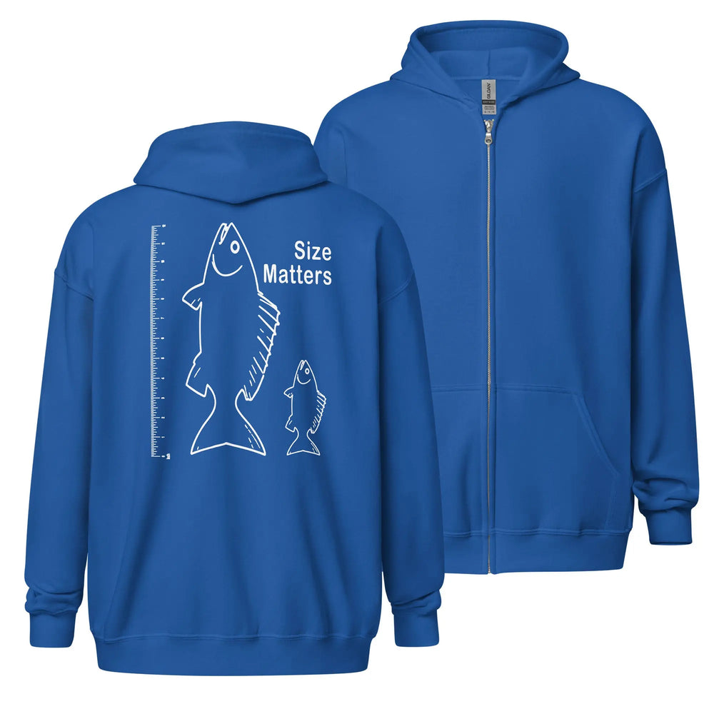 Size Matters Sof Fleece zip hoodie