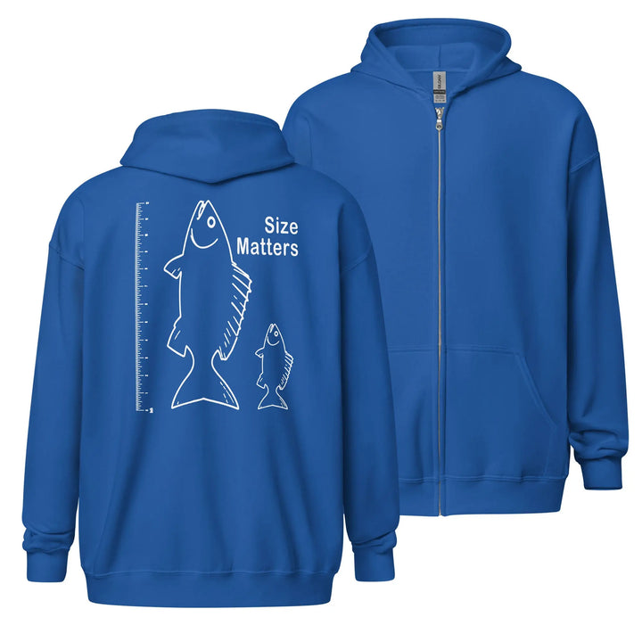 Size Matters Sof Fleece zip hoodie