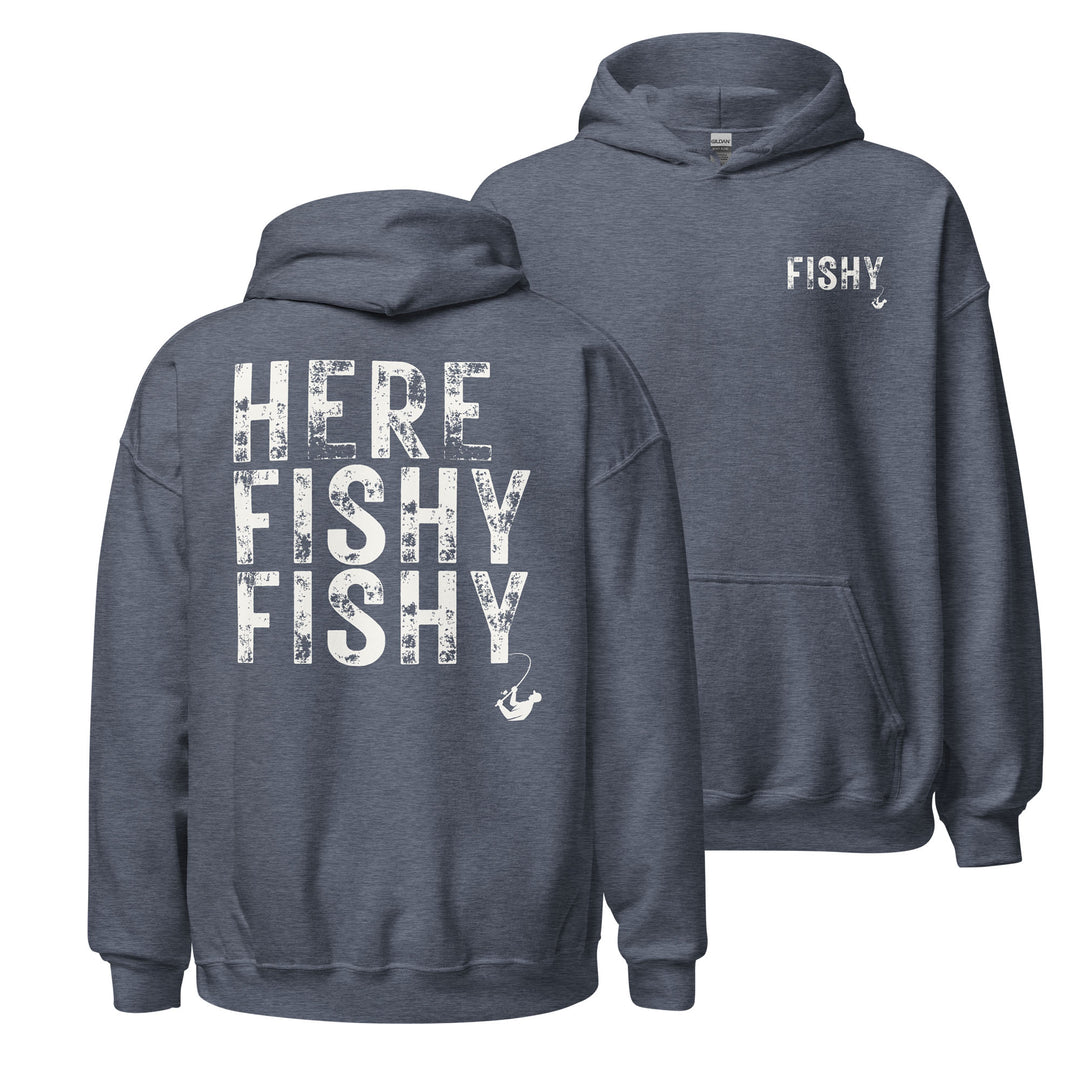 HERE FISHY FISHY - Unisex Midweight Hoodie