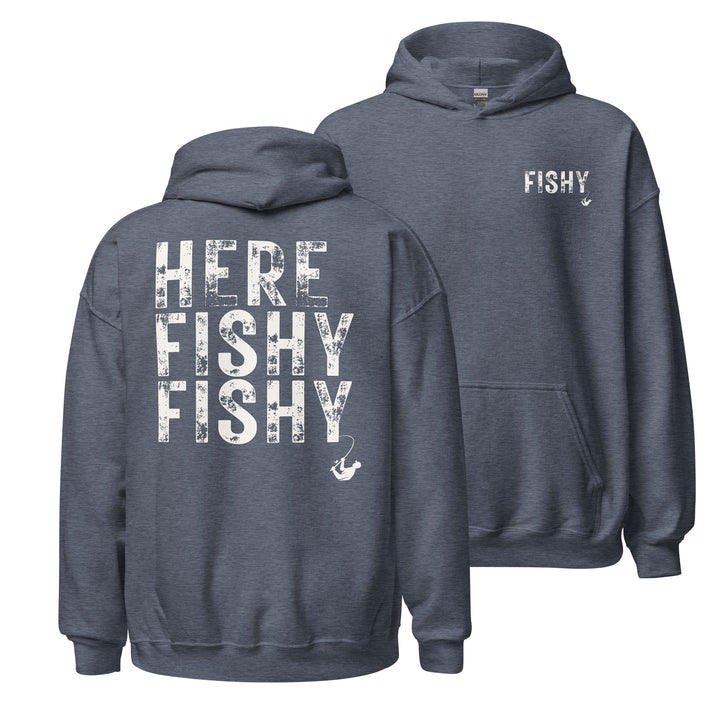 HERE FISHY FISHY - Unisex Midweight Hoodie