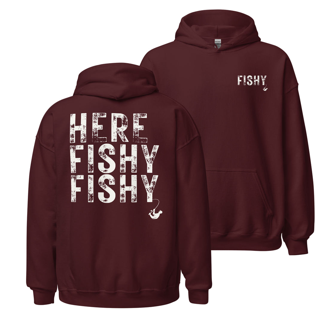 HERE FISHY FISHY - Unisex Midweight Hoodie