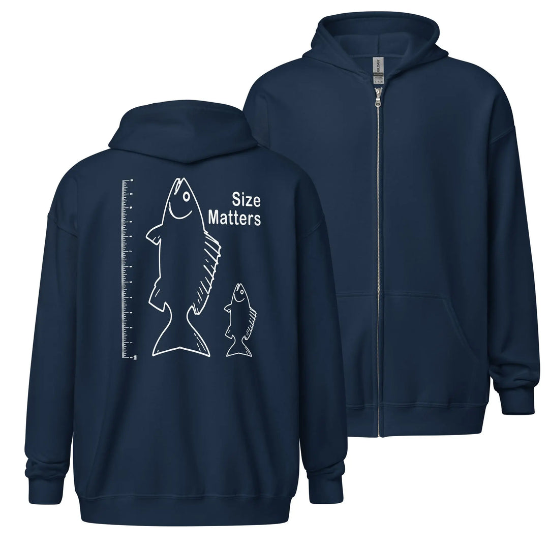 Size Matters Sof Fleece zip hoodie