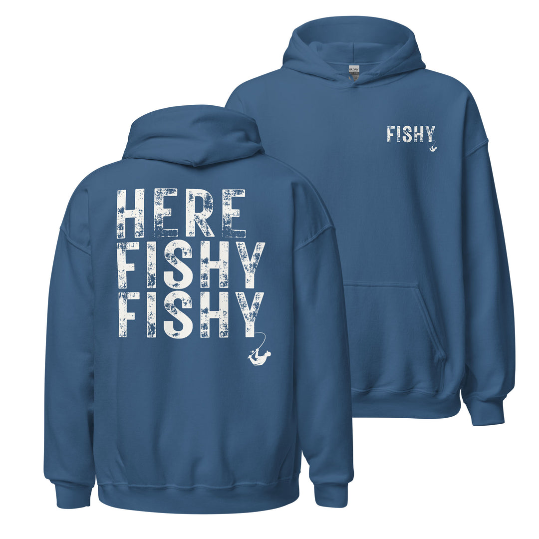 HERE FISHY FISHY - Unisex Midweight Hoodie