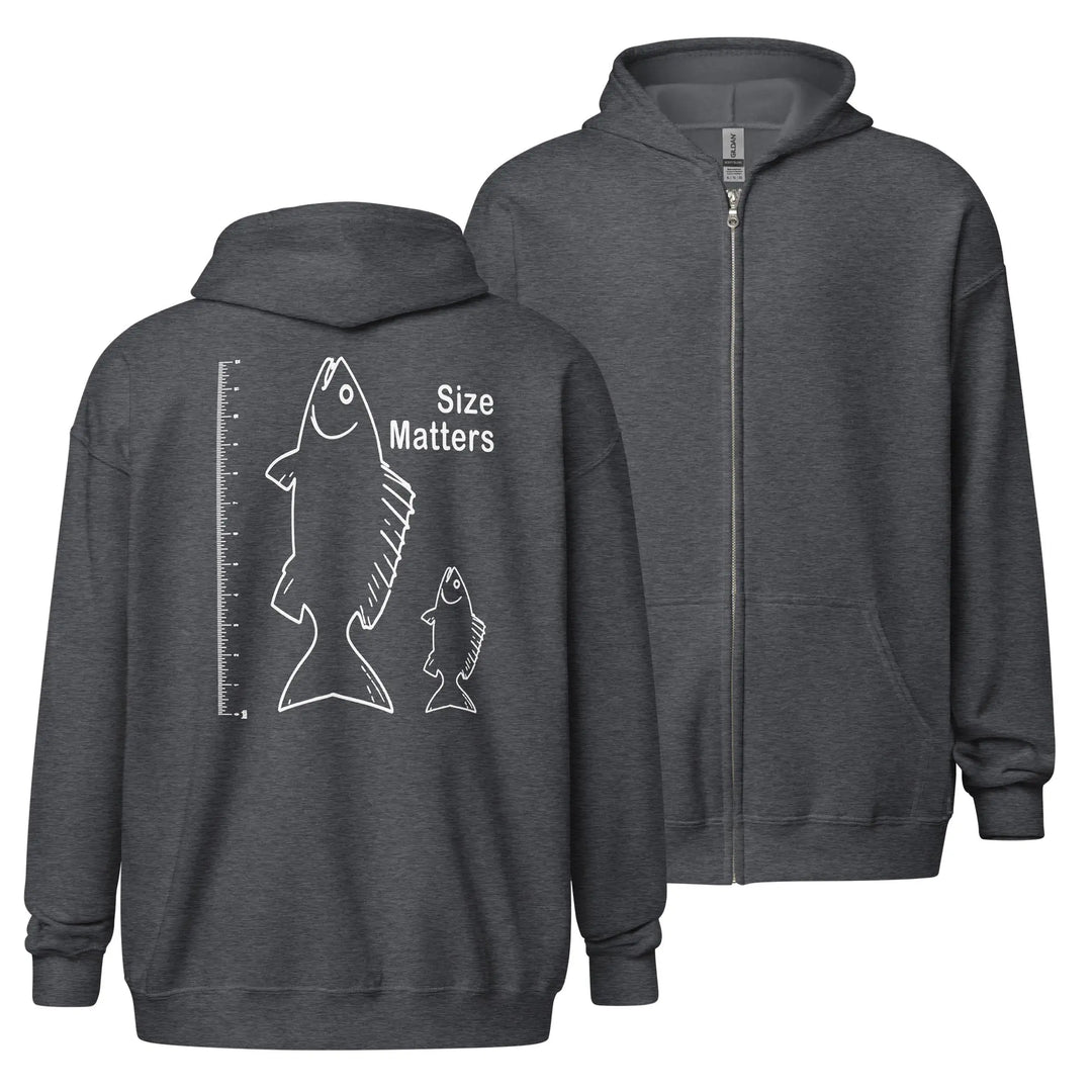 Size Matters Sof Fleece zip hoodie