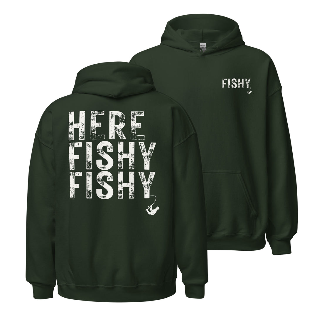 HERE FISHY FISHY - Unisex Midweight Hoodie