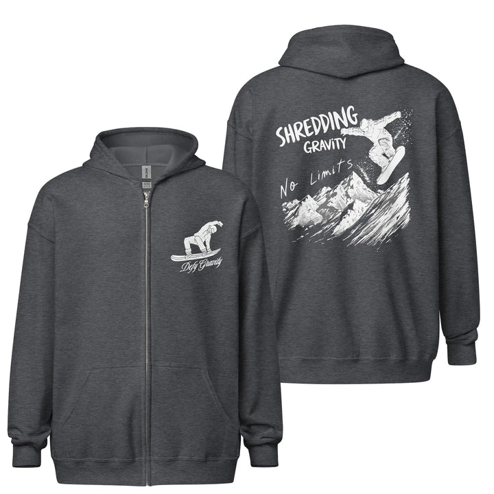 Shredding Gravity - Full Zip Hoodie zip hoodie