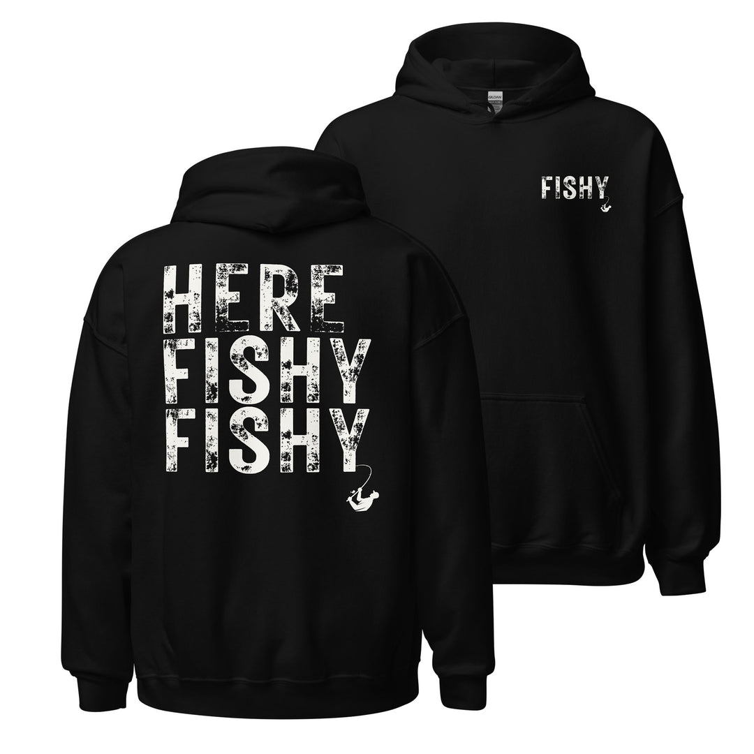 HERE FISHY FISHY - Unisex Midweight Hoodie