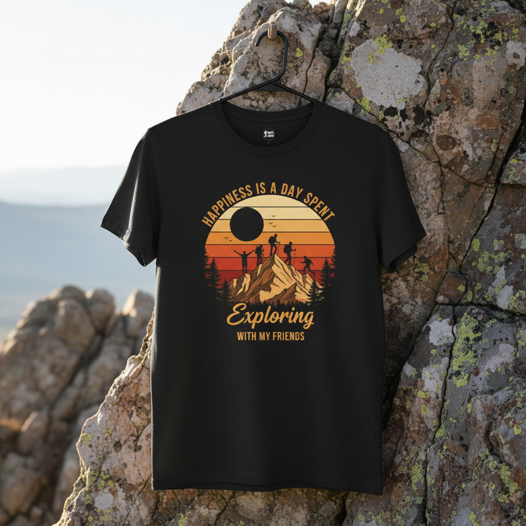 Happines Is The day Spent With Friends T-Shirt