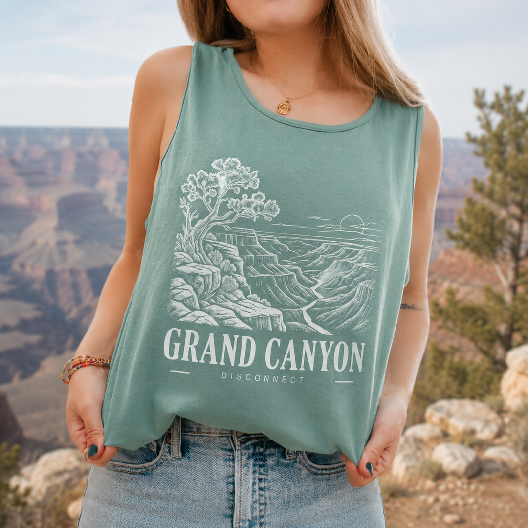 Unisex garment-dyed tank top
