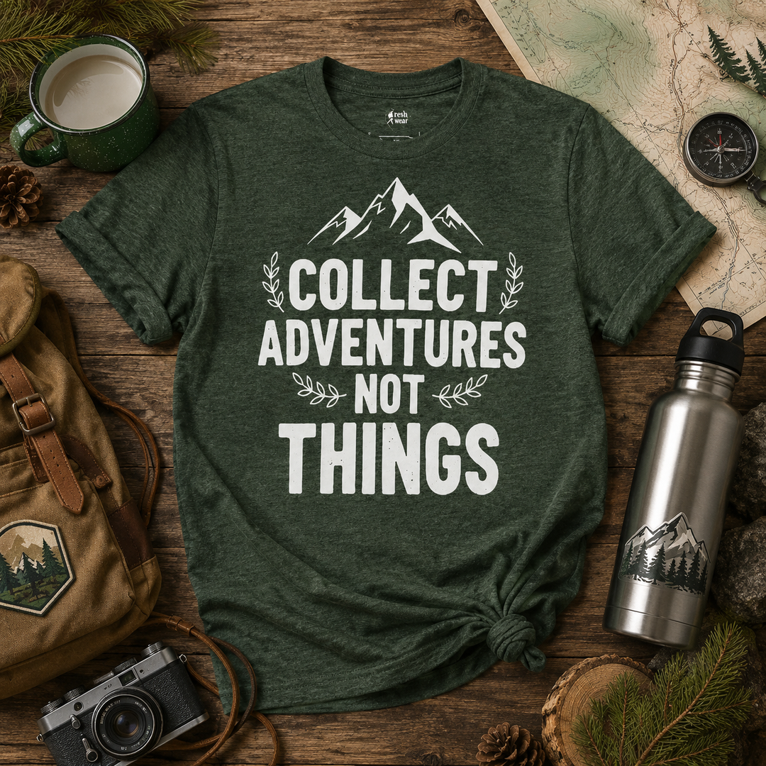 Collect Advantures Not Things T-Shirt