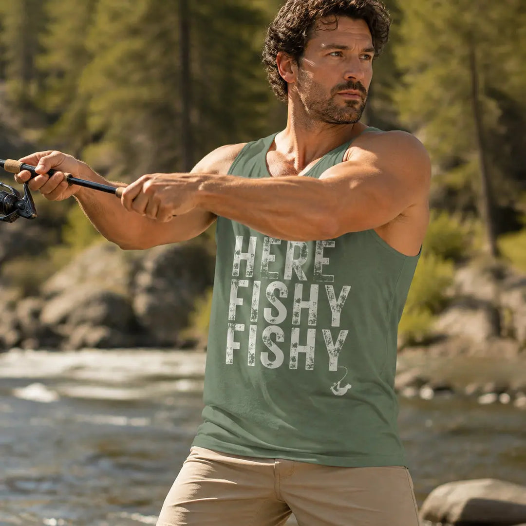 HERE FISHY FISHY - TANK TOP