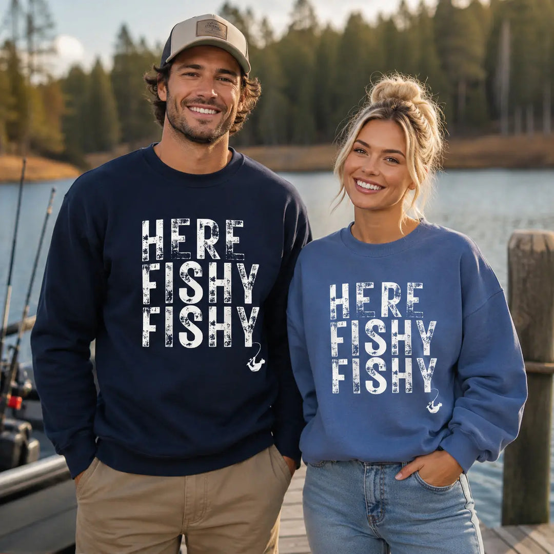 HERE FISHY FISHY - CLASSIC SWEATSHIRT sweatshirt