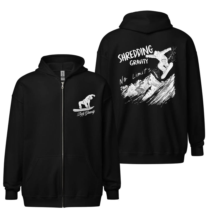 Shredding Gravity - Full Zip Hoodie zip hoodie