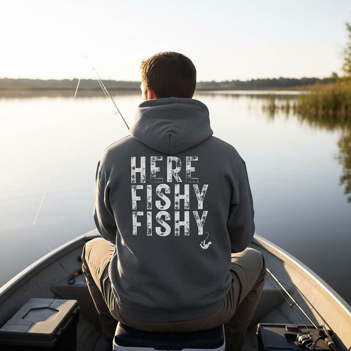 Here Fishy Fishy - Midweight Soft Hoodie