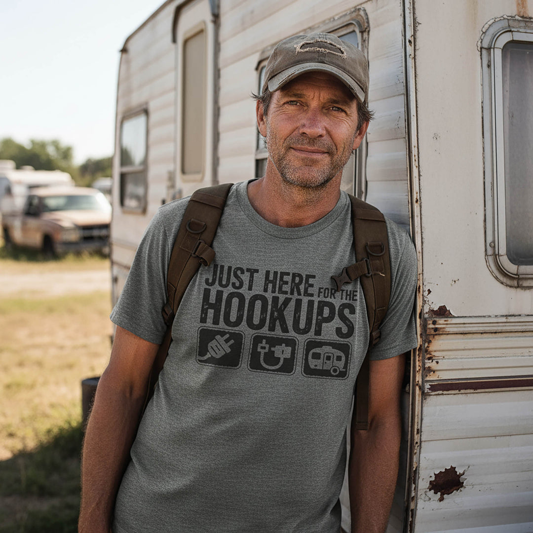 Just Here For the Hoockups T-shirt