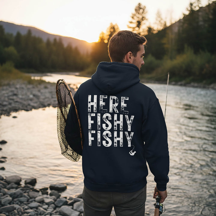 Here Fishy Fishy - Midweight Soft Hoodie