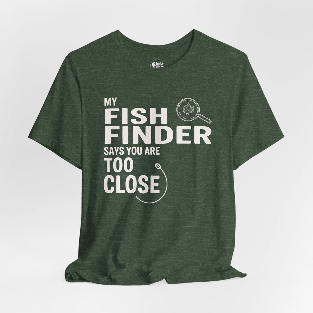 Fish Finder T-Shirt T-Shirt Heather Forest Green / 3XL