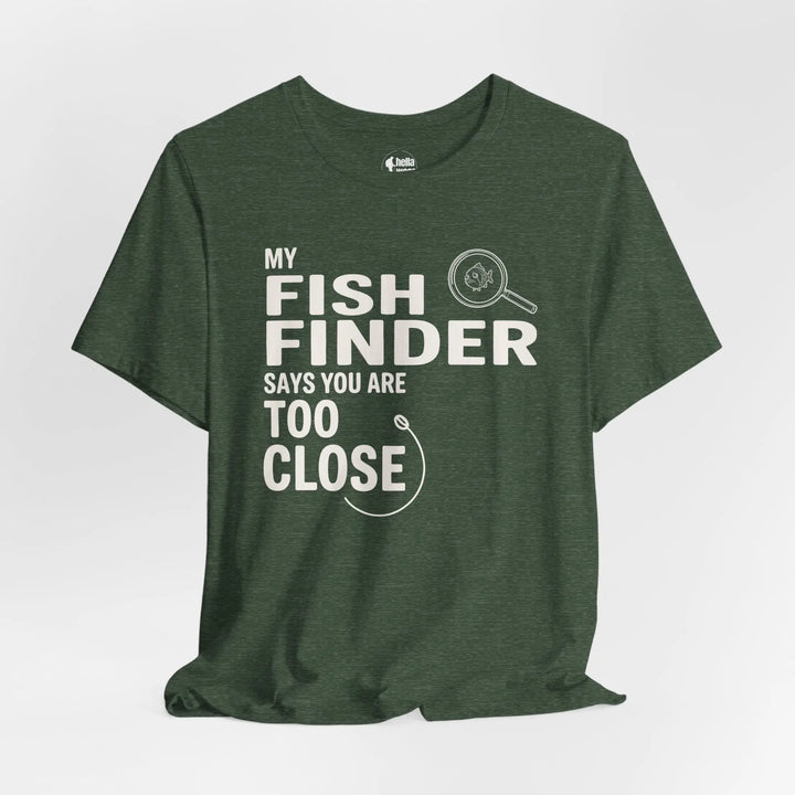 Fish Finder T-Shirt T-Shirt Heather Forest Green / 3XL