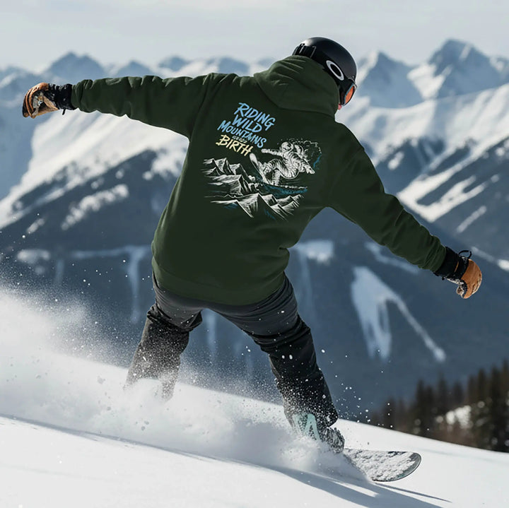 Riding Wild Mountains Since Birth - Hoodie Hoodie