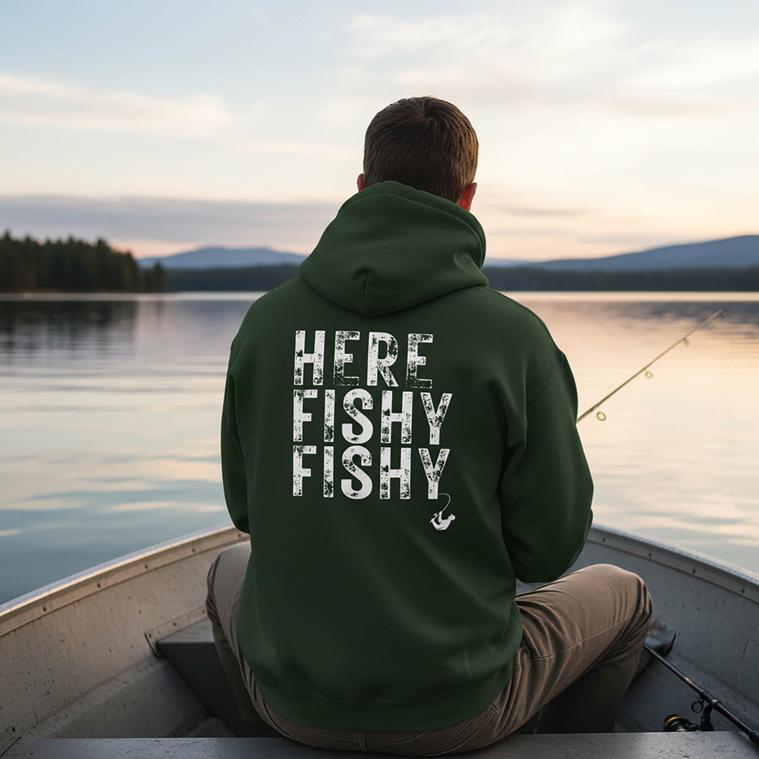 Here Fishy Fishy - Midweight Soft Hoodie