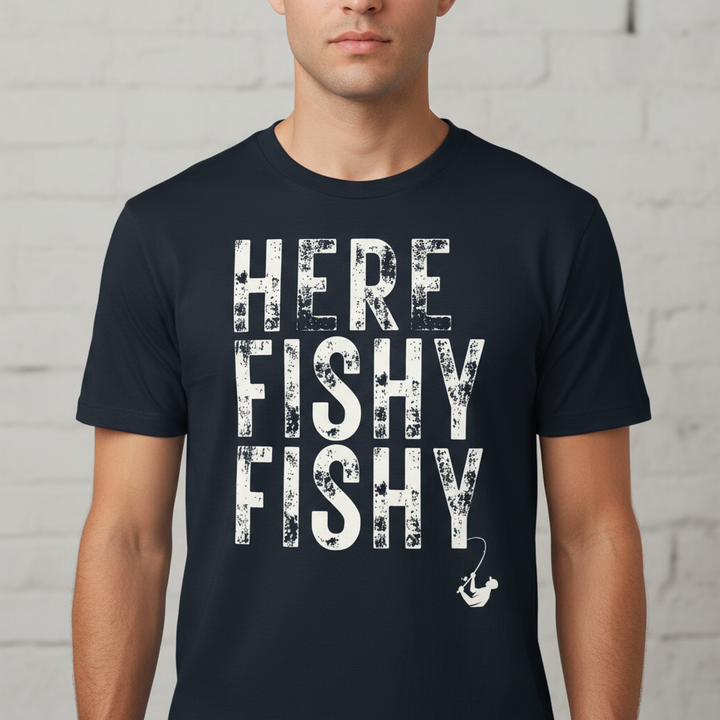 Here Fishy Fishy - Soft  Super Light, Breathable T-Shirt