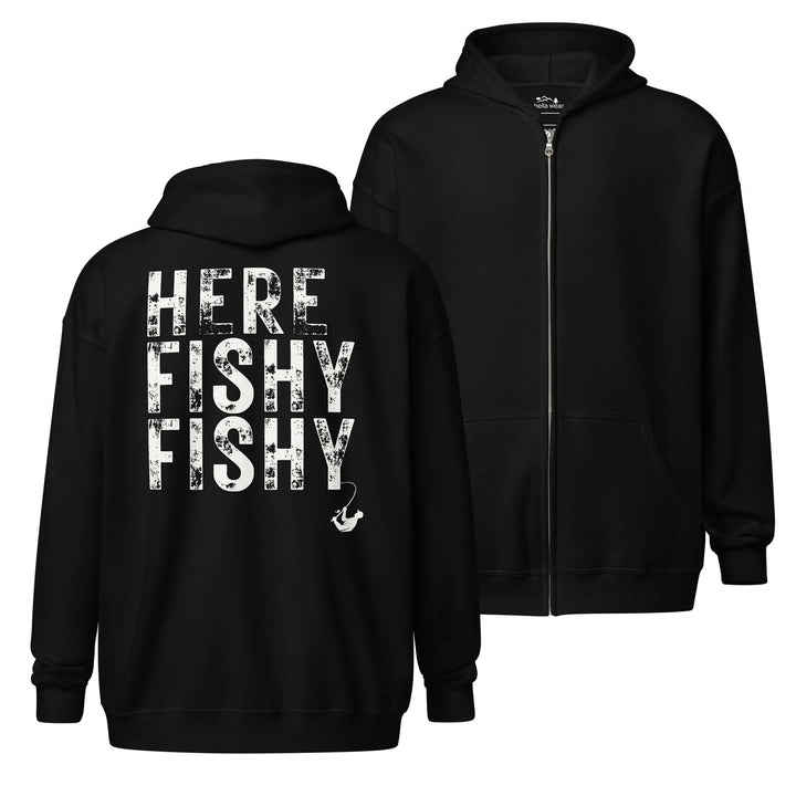 HERE FISHY FISHY - FULL ZIP HOODIE zip hoodie