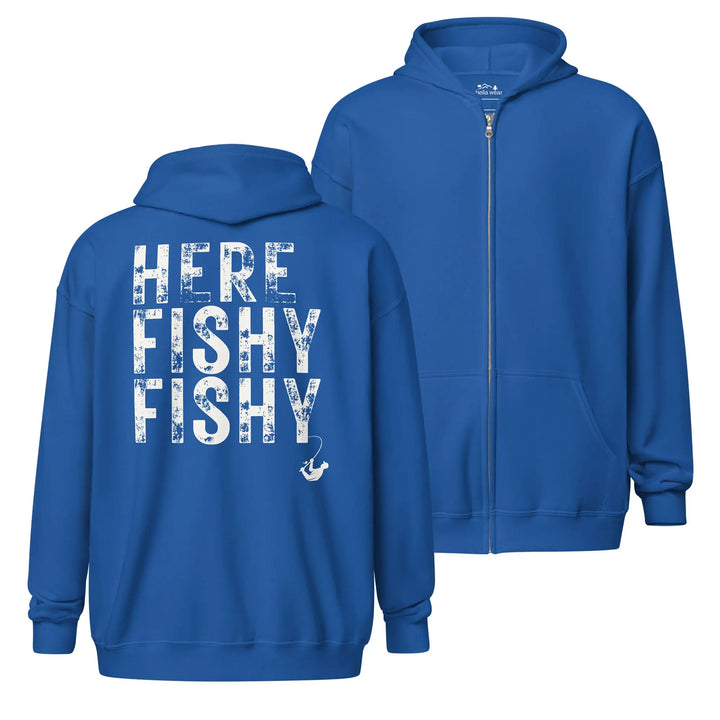 HERE FISHY FISHY - FULL ZIP HOODIE zip hoodie