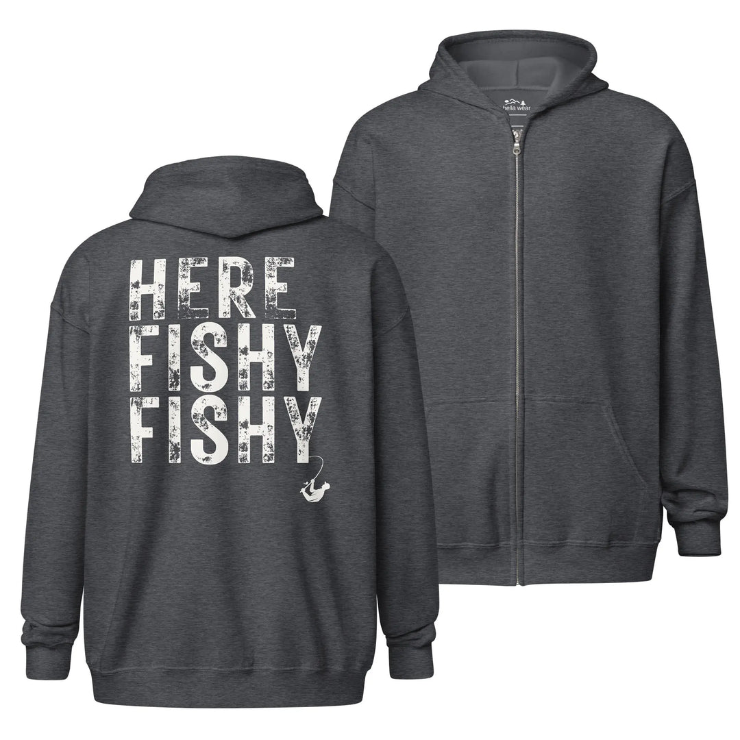 HERE FISHY FISHY - FULL ZIP HOODIE zip hoodie