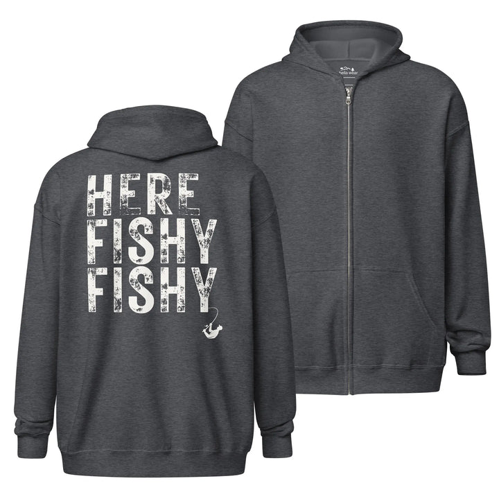 HERE FISHY FISHY - FULL ZIP HOODIE zip hoodie