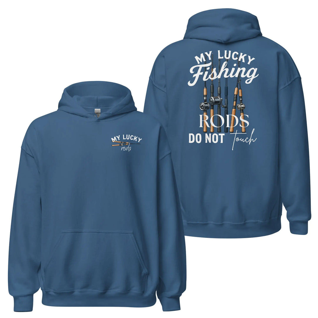 My Lucky Fishing Rods Hoodie Hoodie INDIGO BLUE / 3XL