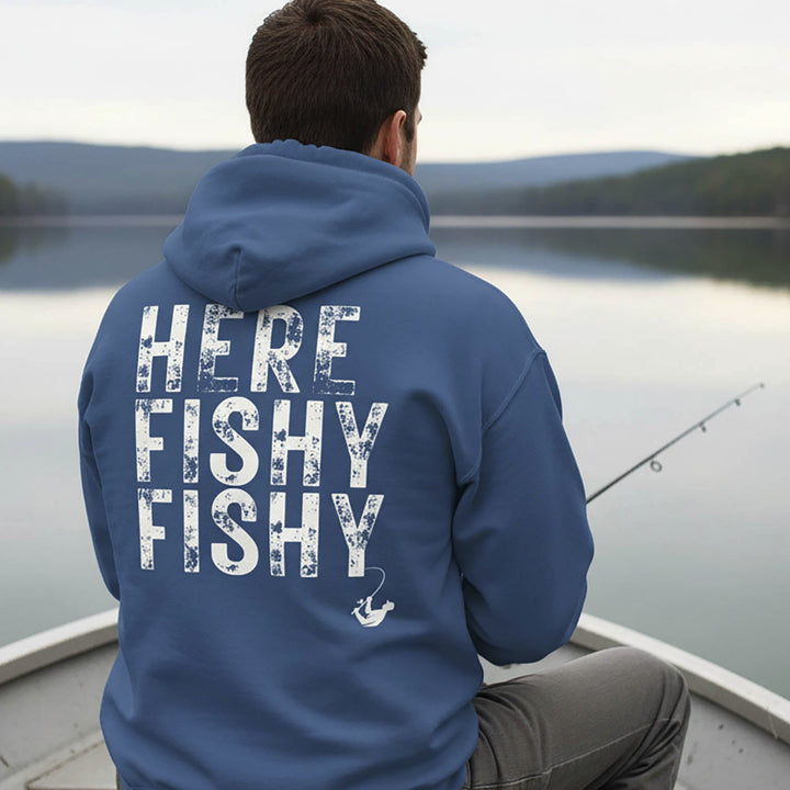 Here Fishy Fishy - Midweight Soft Hoodie