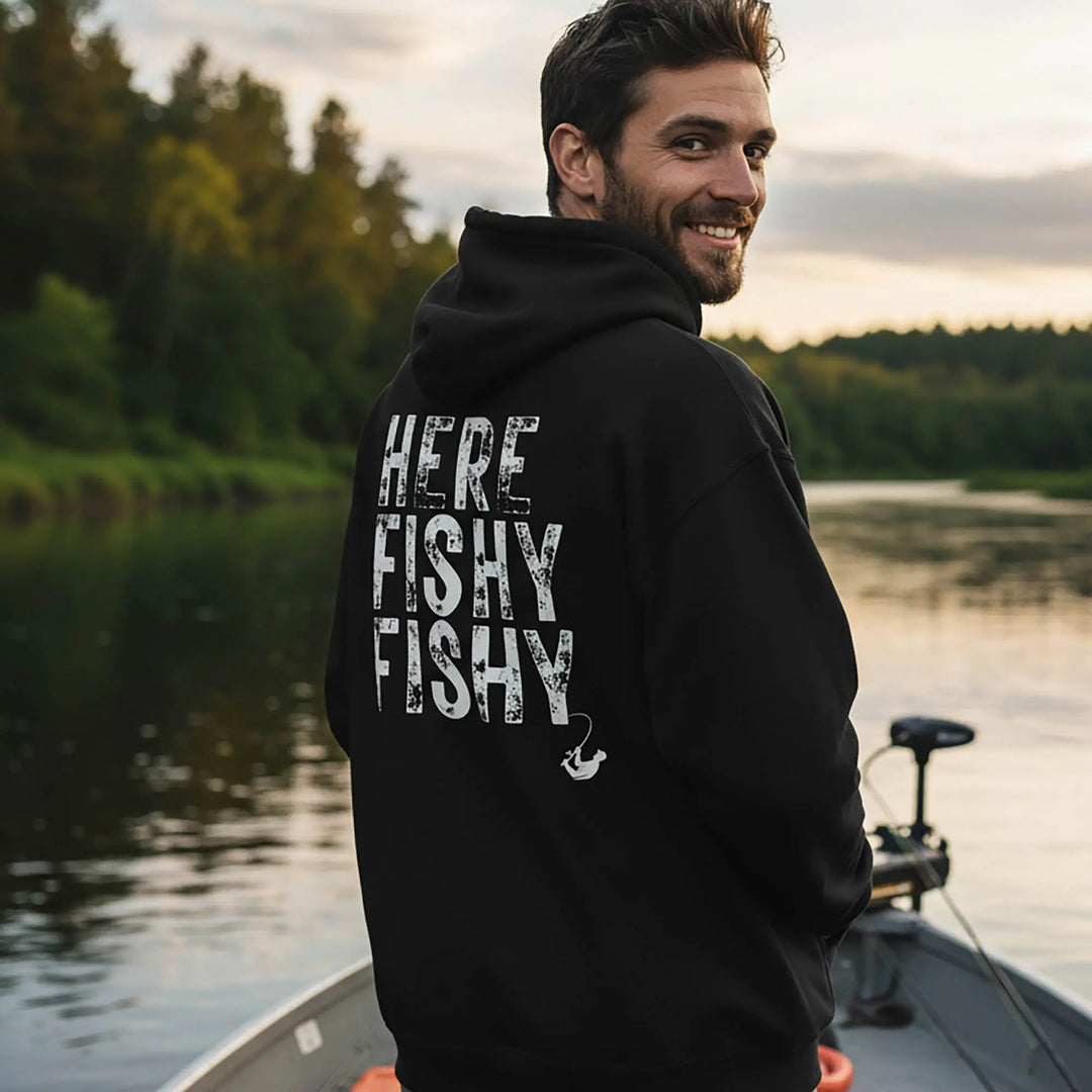 Here Fishy Fishy - Full Zip Hoodie zip hoodie
