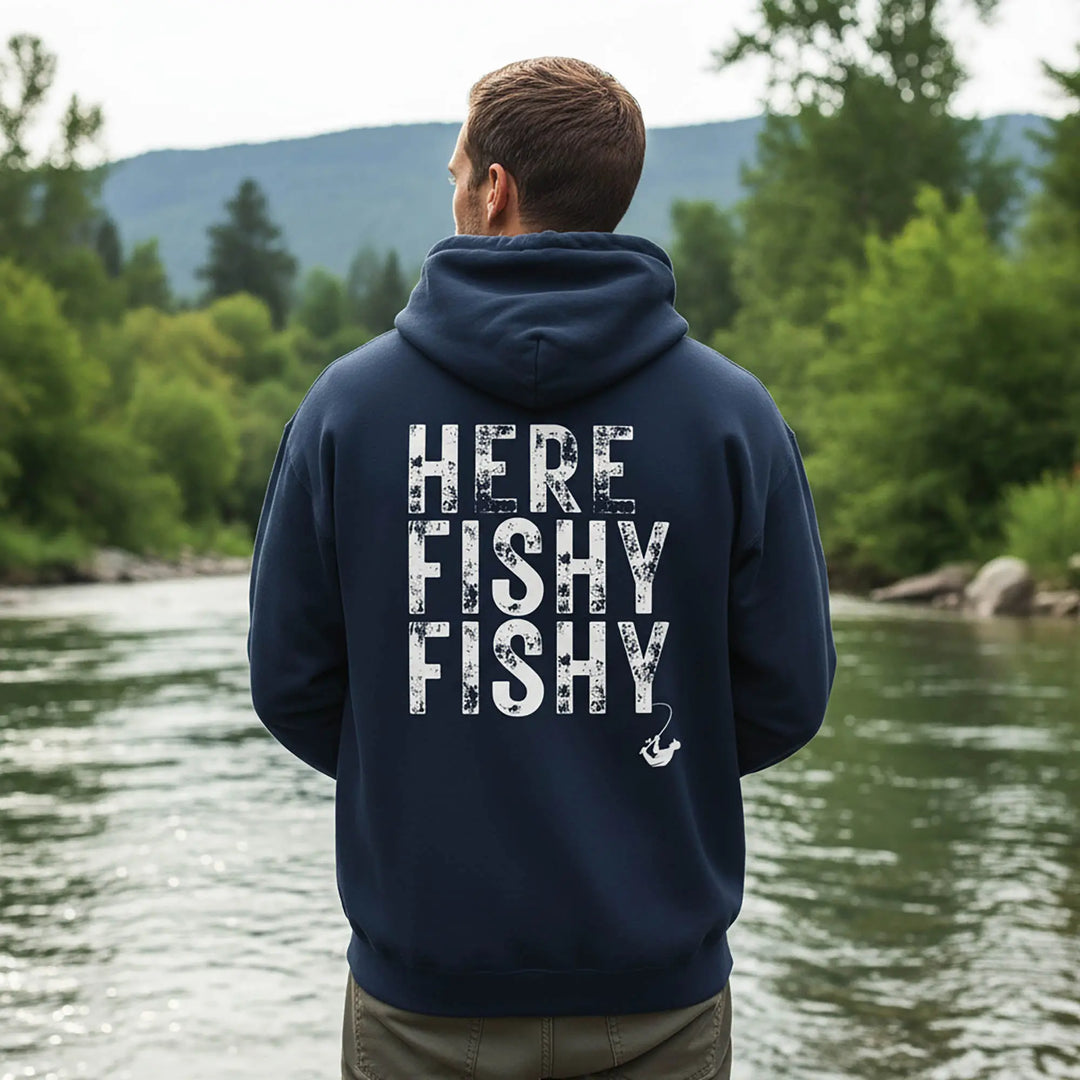 Here Fishy Fishy - Full Zip Hoodie zip hoodie