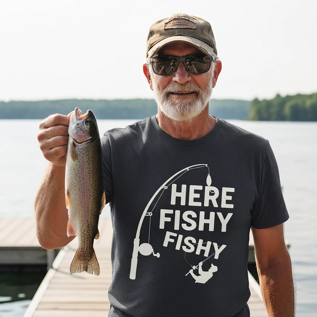 Here Fishy Fishy - Vintage Soft T-Shirt T-Shirt