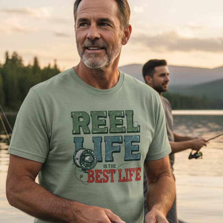 Reel Life Is The Best Life - Comfort Colors Shirt