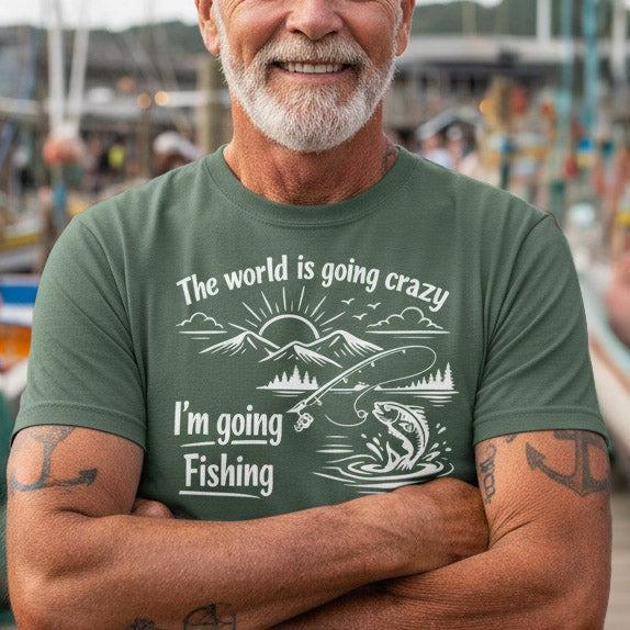 The World Is Going Crazy - Rod Therapy Comfort Colors Shirt
