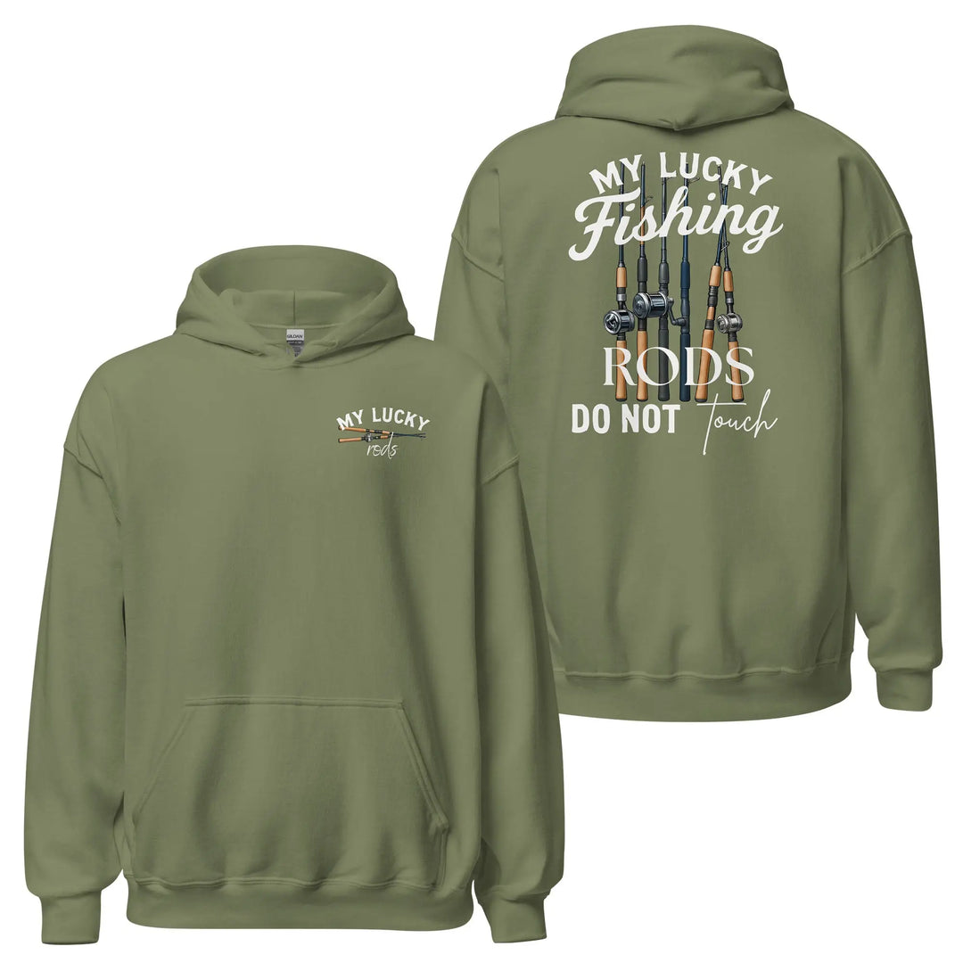 My Lucky Fishing Rods Hoodie Hoodie LIGHT MILITARY GREEN / 3XL