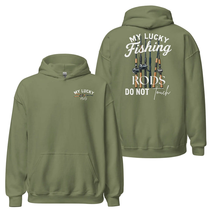 My Lucky Fishing Rods Hoodie Hoodie LIGHT MILITARY GREEN / 3XL