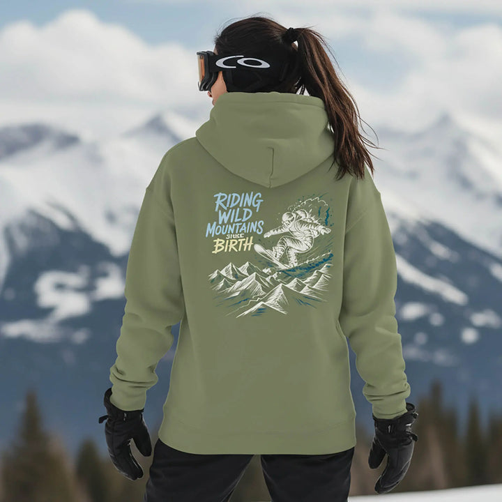 Riding Wild Mountains Since Birth - Hoodie Hoodie