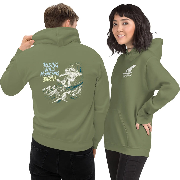 Riding Wild Mountains Since Birth - Hoodie Hoodie