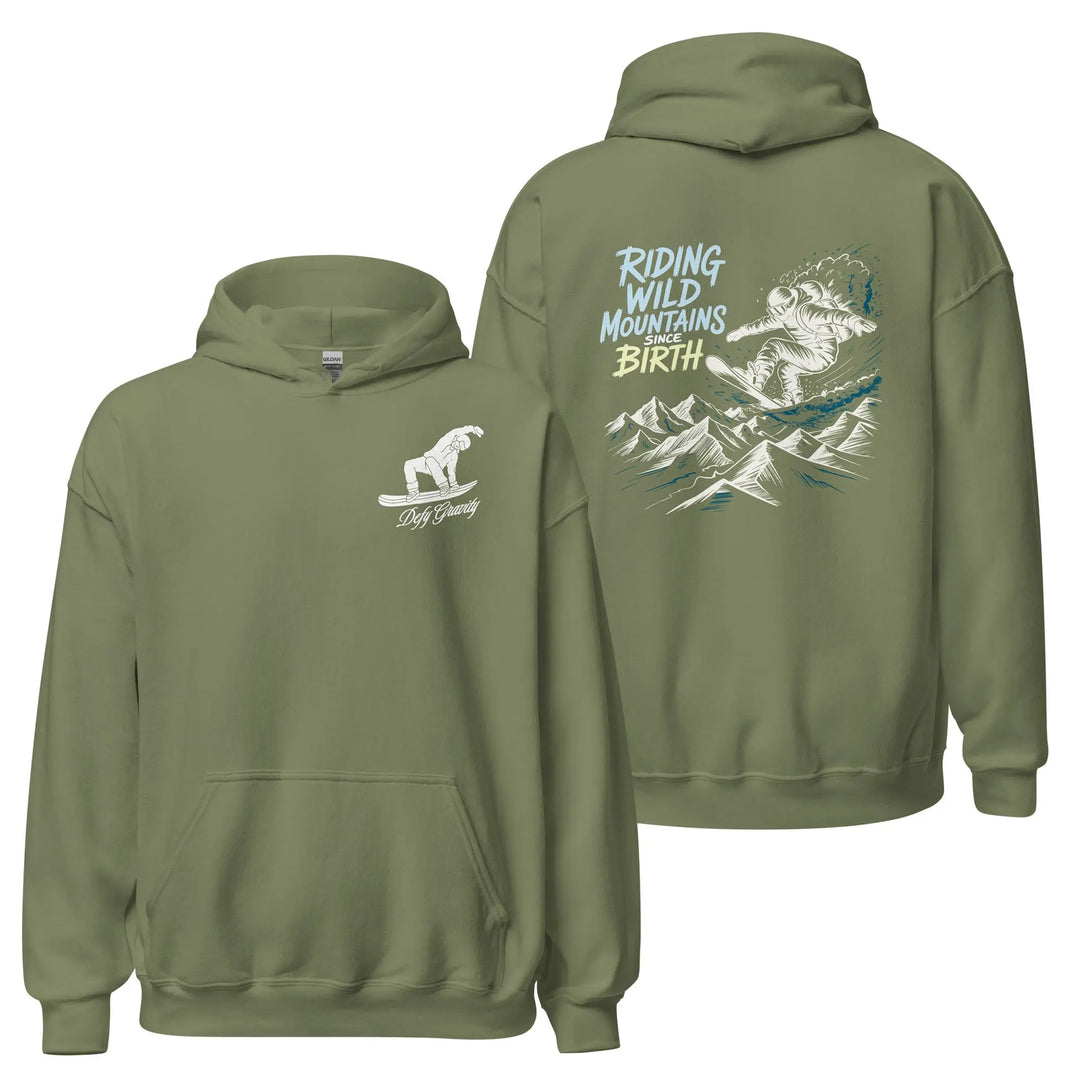 Riding Wild Mountains Since Birth - Hoodie Hoodie