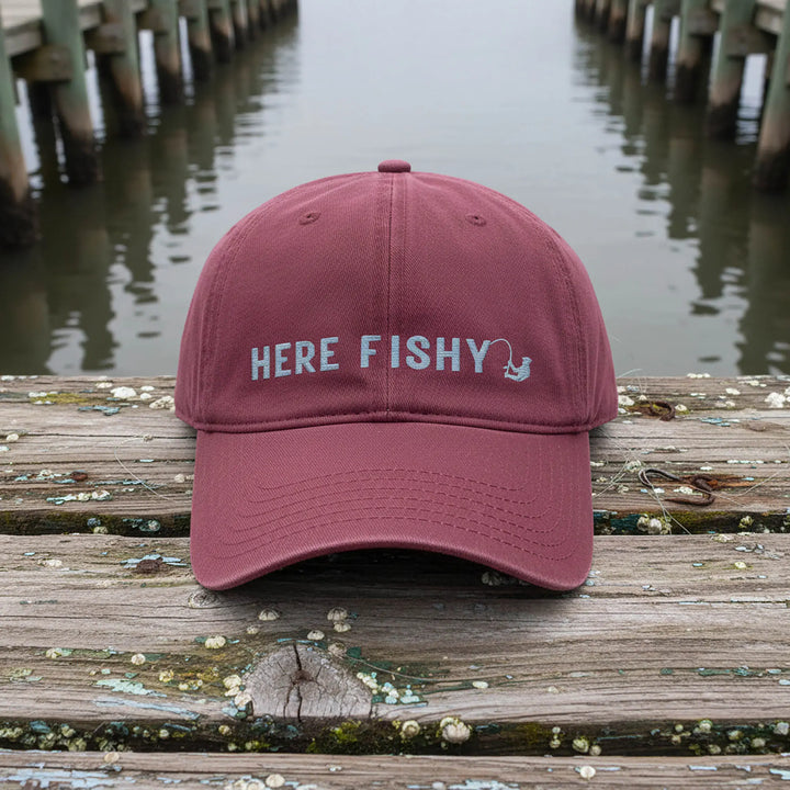 Here Fishy Fishy Classic Dad Cap Hats
