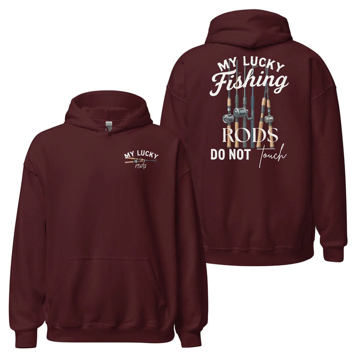 My Lucky Fishing Rods Hoodie Hoodie DARK MAROON / 3XL