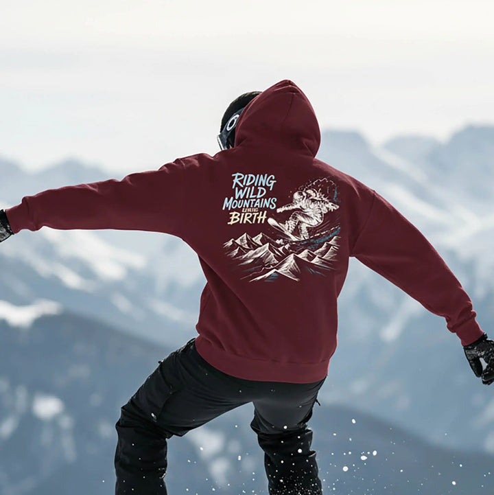 Riding Wild Mountains Since Birth - Hoodie Hoodie
