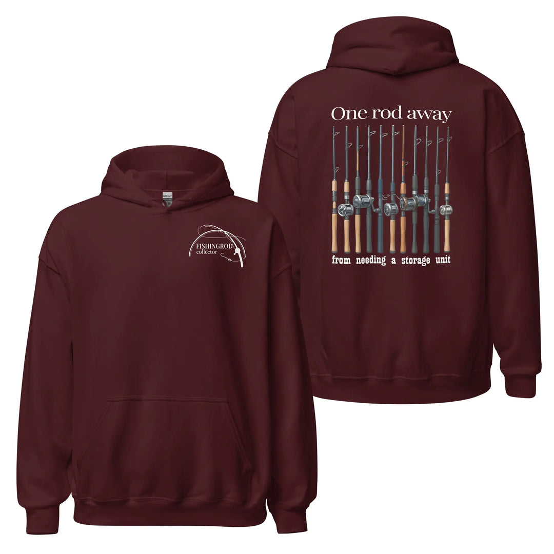 One Rod Away Hoodie Hoodie DARK MAROON / 3XL