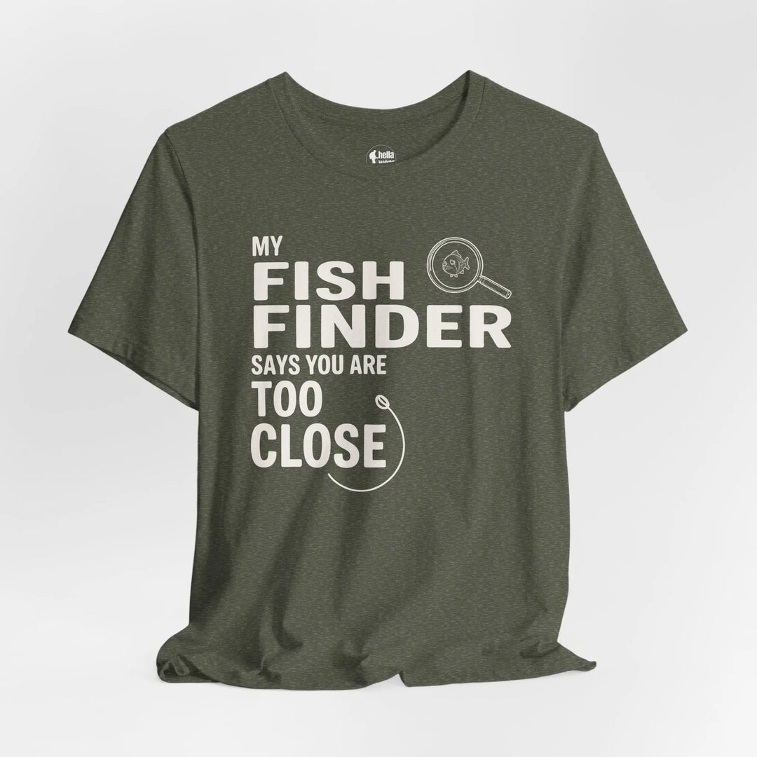 Fish Finder T-Shirt T-Shirt Heather Military Green / 2XL