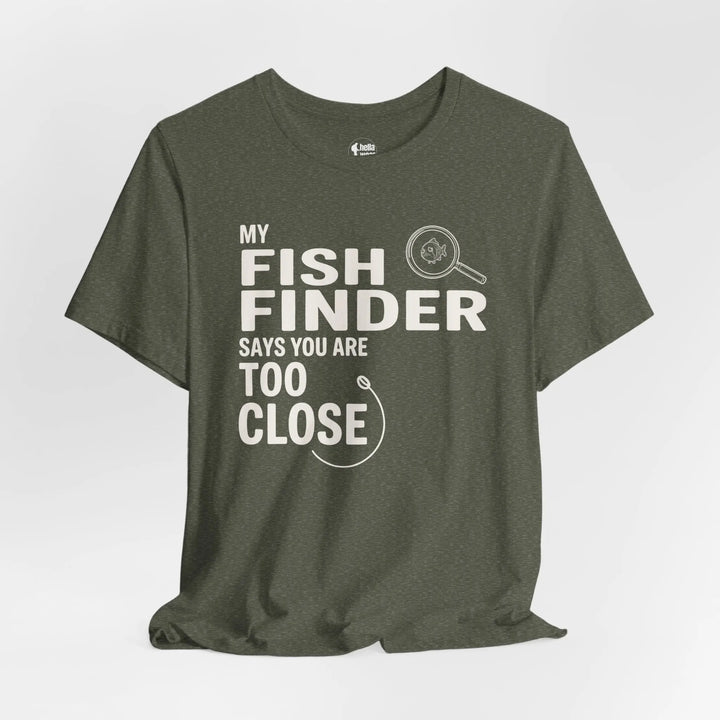 Fish Finder T-Shirt T-Shirt Heather Military Green / 2XL
